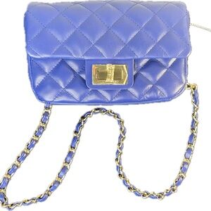 G by Giuliana Black Label Lamb Leather Quilted Clutch Wristlet